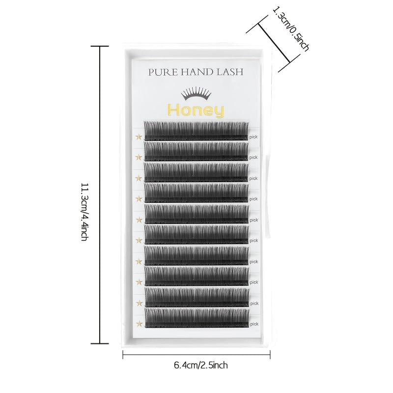 Natural Matte PBT Eyelash Extensions Soft Split Tips for Individual Lashes