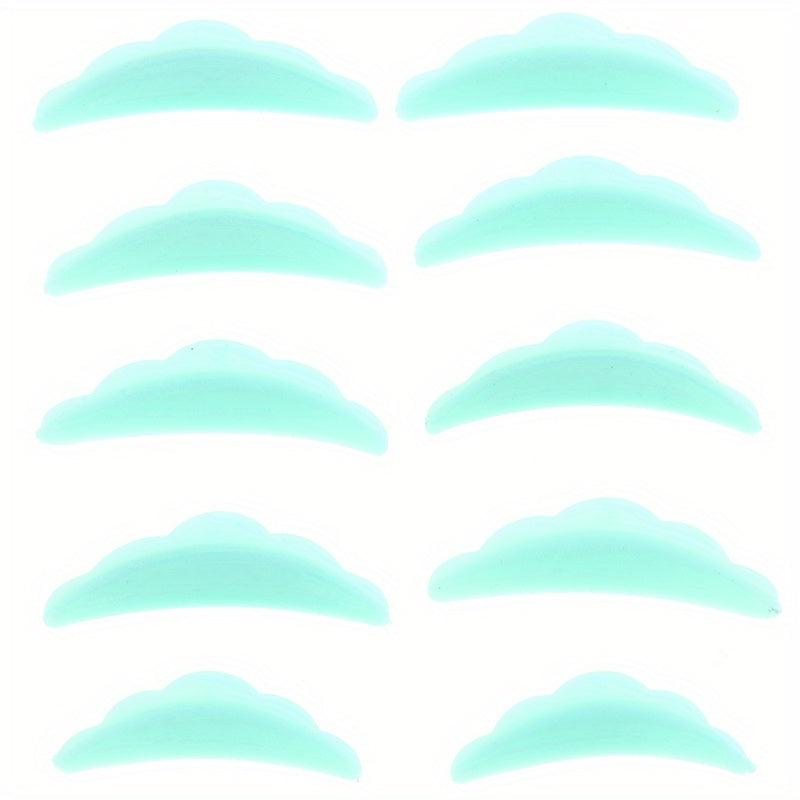 5 Pairs Lash Lift Shields Silicone Pads Eyelash Perm Curved Shape