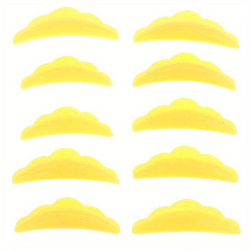 5 Pairs Lash Lift Shields Silicone Pads Eyelash Perm Curved Shape