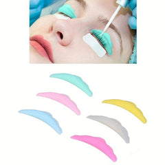 5 Pairs Lash Lift Shields Silicone Pads Eyelash Perm Curved Shape