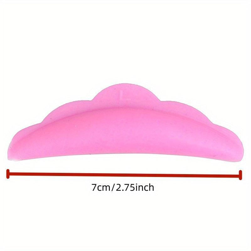 5 Pairs Lash Lift Shields Silicone Pads Eyelash Perm Curved Shape