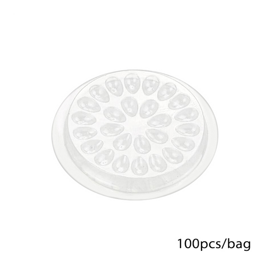 100Pcs Eyelash Glue Pallet Eyelash Extension Glue Pads Stand