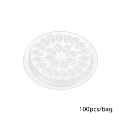 100Pcs Eyelash Glue Pallet Eyelash Extension Glue Pads Stand