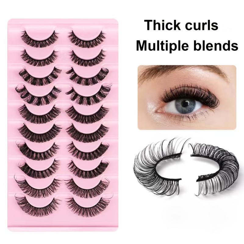 20 Pairs 3D Faux Mink Lashes Natural Wispy Fluffy Volume Long Thick 5 Styles