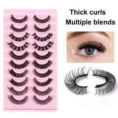 20 Pairs 3D Faux Mink Lashes Natural Wispy Fluffy Volume Long Thick 5 Styles