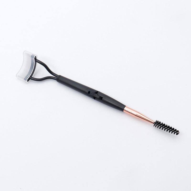 Dual End Eyelash Curler With Steel Teeth Brush & Comb