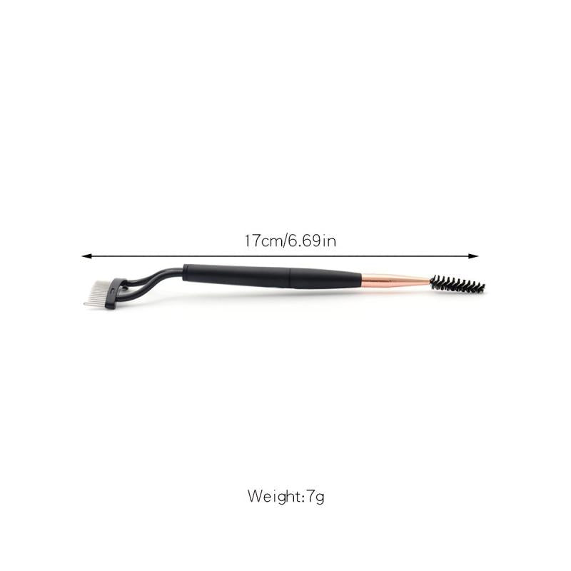 Dual End Eyelash Curler With Steel Teeth Brush & Comb