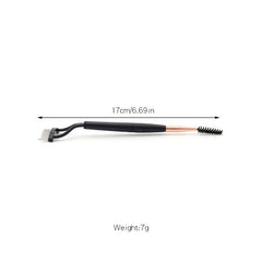 Dual End Eyelash Curler With Steel Teeth Brush & Comb