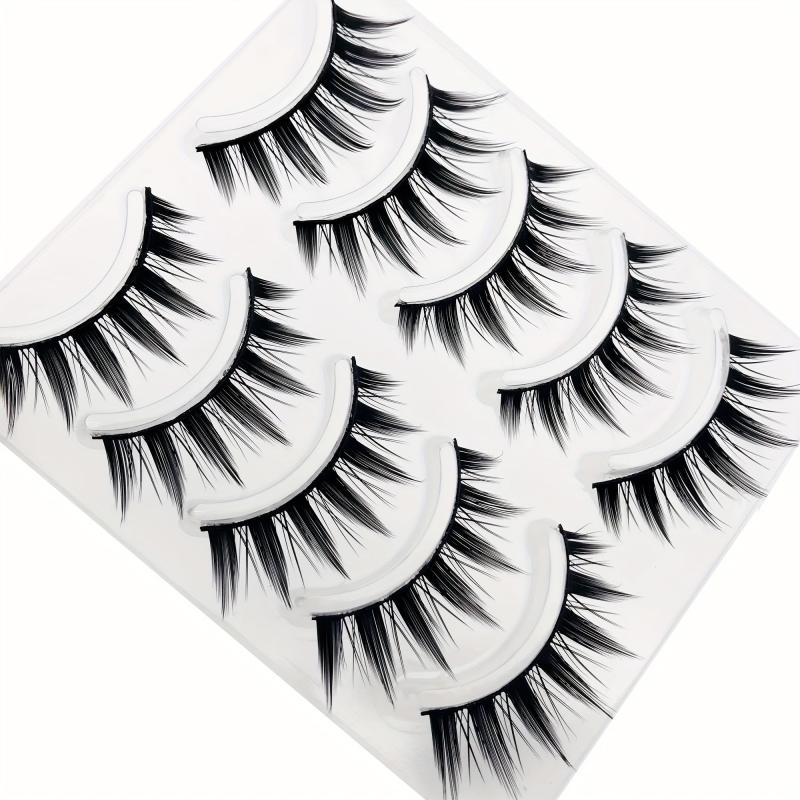 Wispy Anime False Eyelashes Natural Look Fluffy 3D Doll Eyelashes