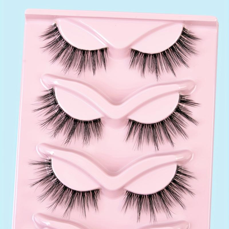 5 Pairs 3D Criss Cross False Eyelashes for Women's Makeup Wedding
