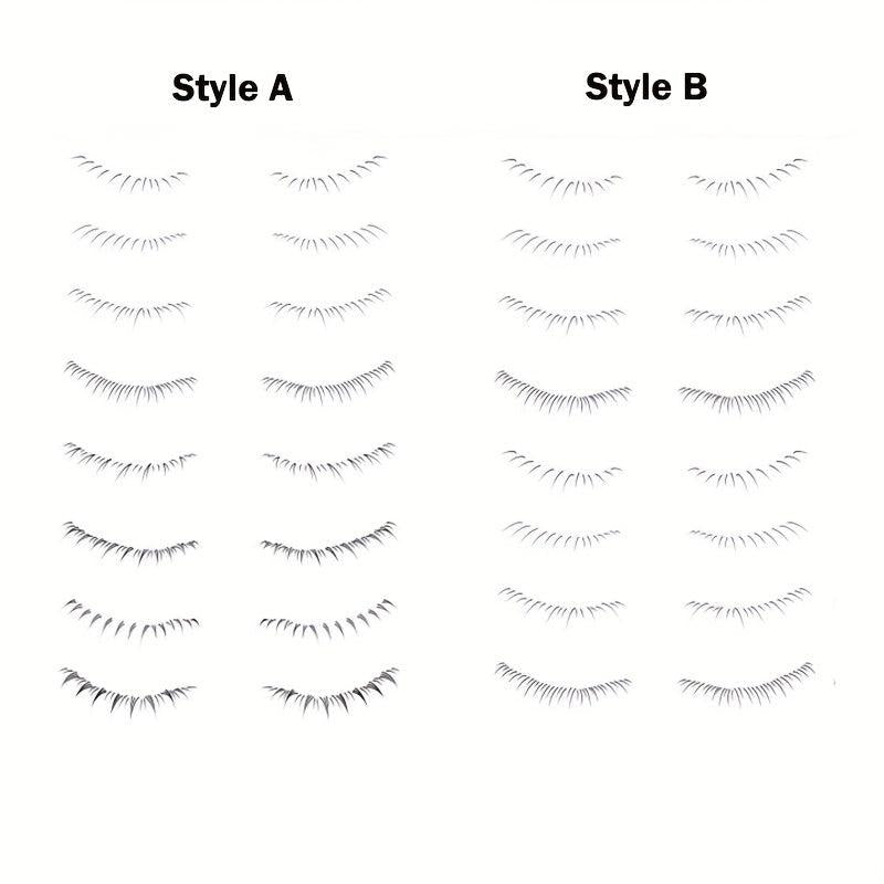 16 Pairs Lower Eyelash Tattoo Patch Waterproof Makeup Sticker Simulation