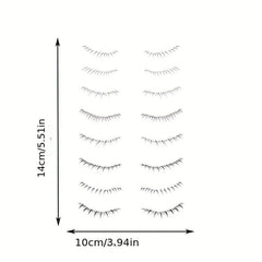 16 Pairs Lower Eyelash Tattoo Patch Waterproof Makeup Sticker Simulation