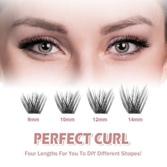 3D DIY D Curling Mink Eyelashes 36pcs