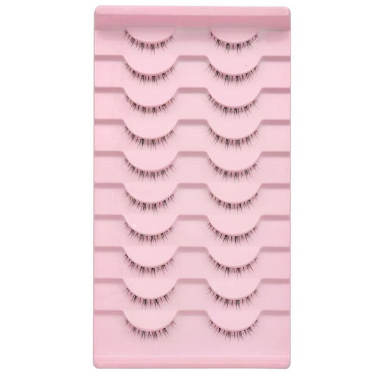 Manga Crossed Lower Eyelashes Natural Look Simulated Ultra Slender Stems