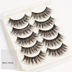 5 Pairs Colorful Mink False Eyelashes Set