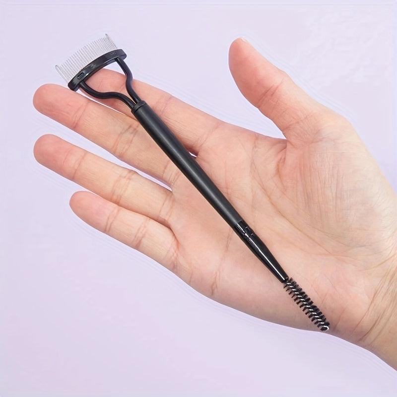 Double Head Eyelash Comb Brush Arc Eyelash Separator Mascara Applicator