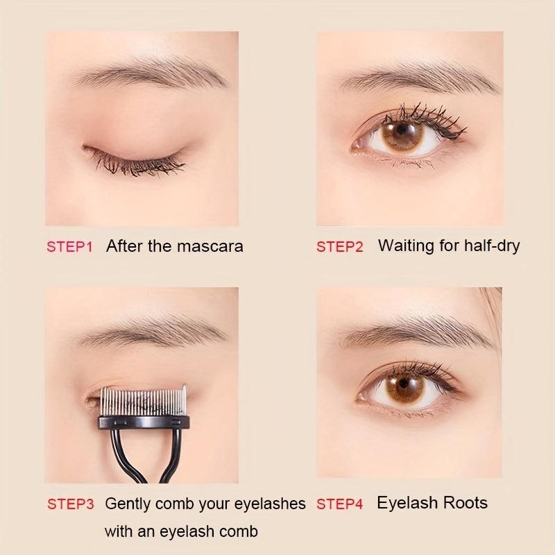 Double Head Eyelash Comb Brush Arc Eyelash Separator Mascara Applicator