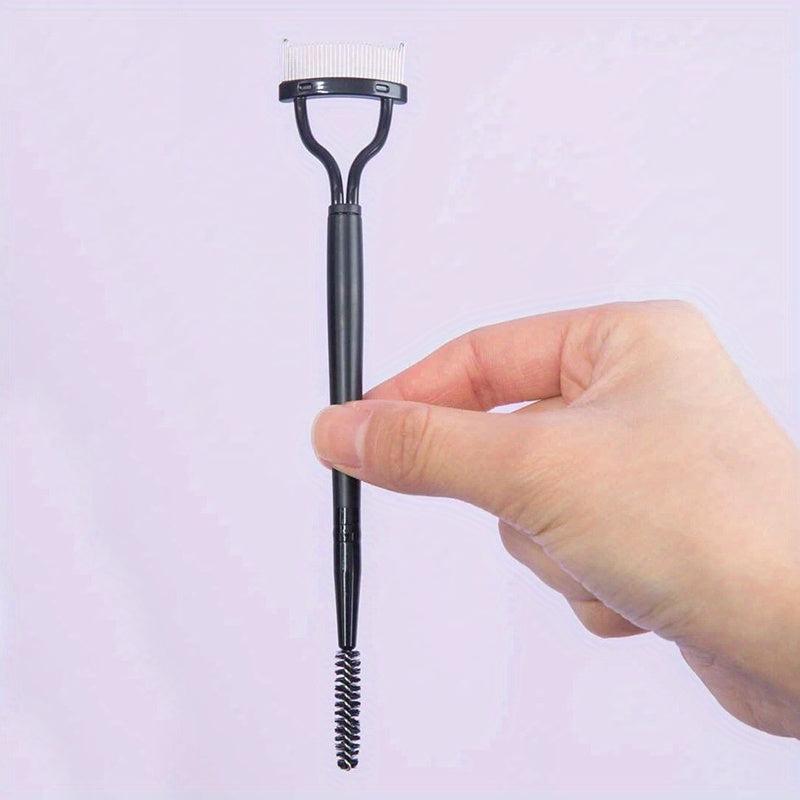 Double Head Eyelash Comb Brush Arc Eyelash Separator Mascara Applicator