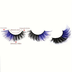 Thick Curling 19mm Lashes Fluffy Wispy False Eyelashes Daily Makeup
