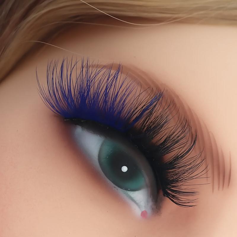 Thick Curling 19mm Lashes Fluffy Wispy False Eyelashes Daily Makeup