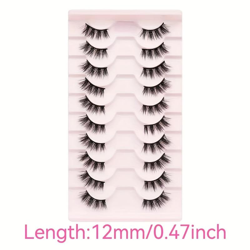 3D Faux Mink Hair False Eyelashes Thick Half Lashes