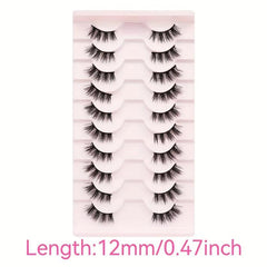 3D Faux Mink Hair False Eyelashes Thick Half Lashes