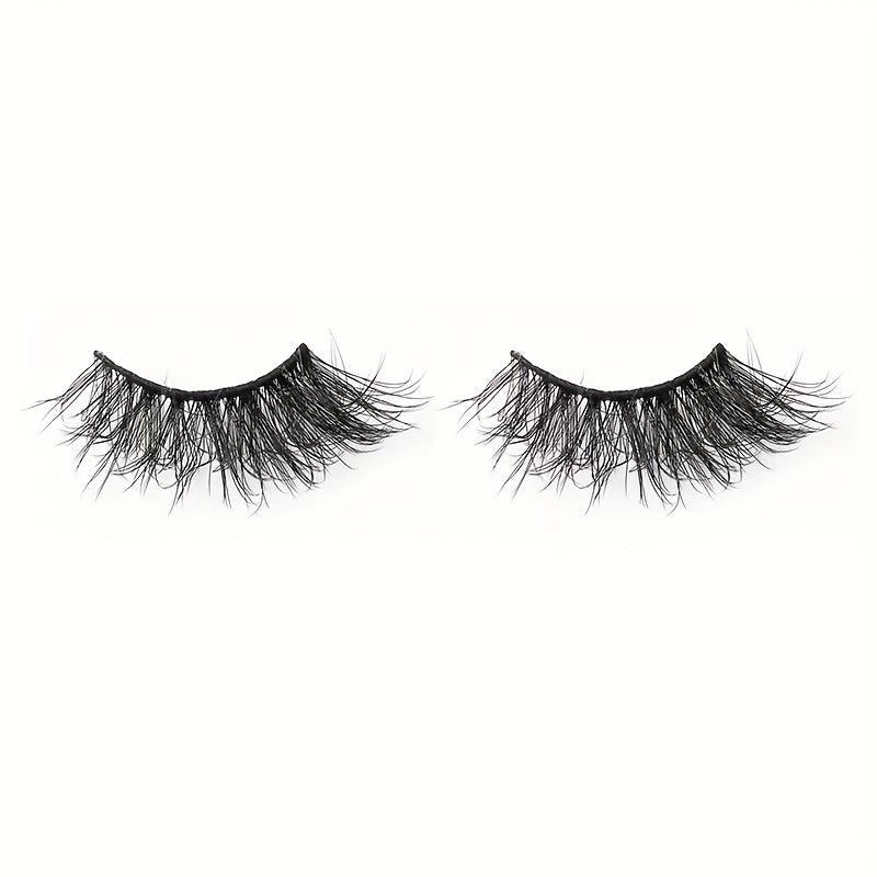 3D Faux Mink Hair False Eyelashes Thick Half Lashes