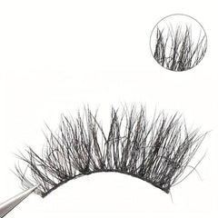 3D Faux Mink Hair False Eyelashes Thick Half Lashes