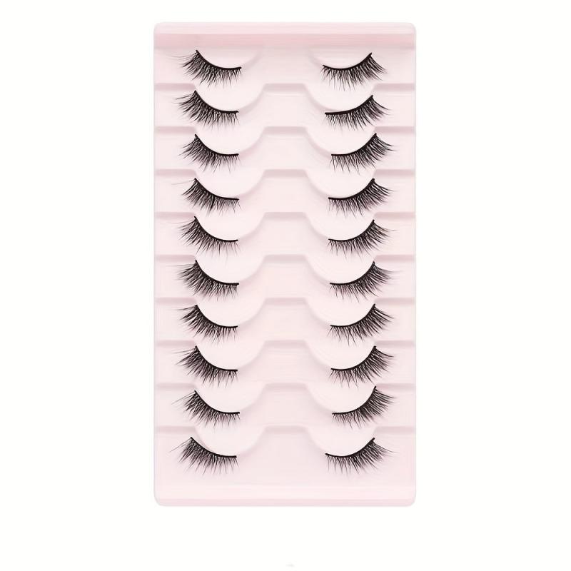 3D Faux Mink Hair False Eyelashes Thick Half Lashes