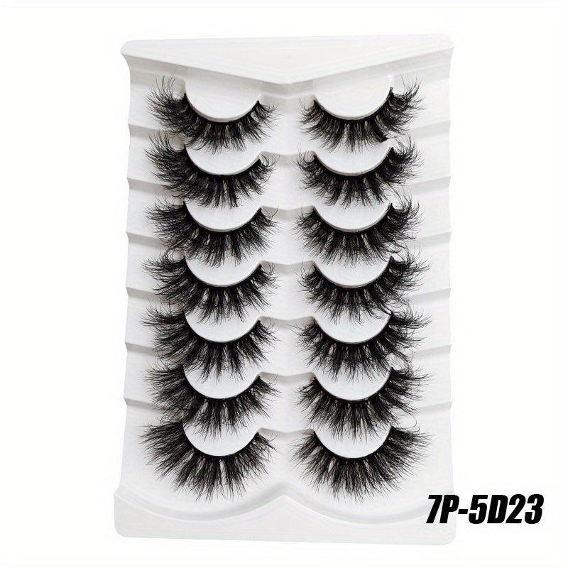 7 Pairs Faux Mink Lashes Volume Natural Soft Daily Wear
