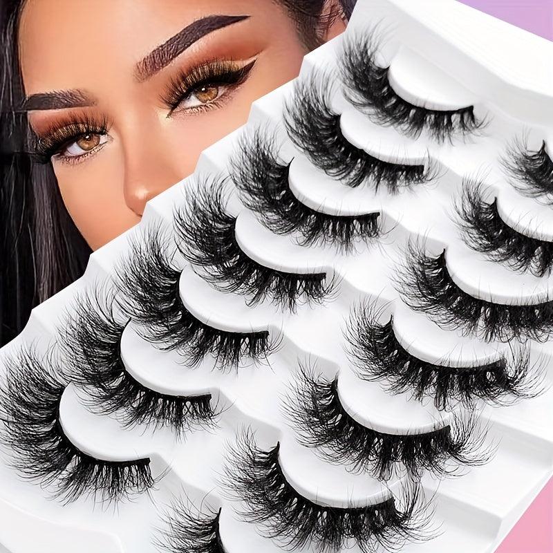 7 Pairs Faux Mink Lashes Volume Natural Soft Daily Wear