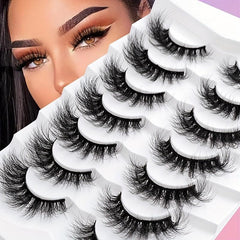 7 Pairs Faux Mink Lashes Volume Natural Soft Daily Wear