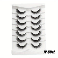 7 Pairs Faux Mink Lashes Volume Natural Soft Daily Wear