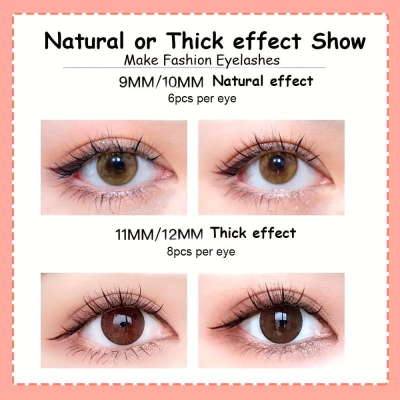Natural Look Clusters Eyelashes For Daily Makeup