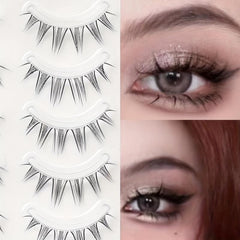 5 Pairs Natural Style Beginner False Eyelashes Mink Hair Long Extension