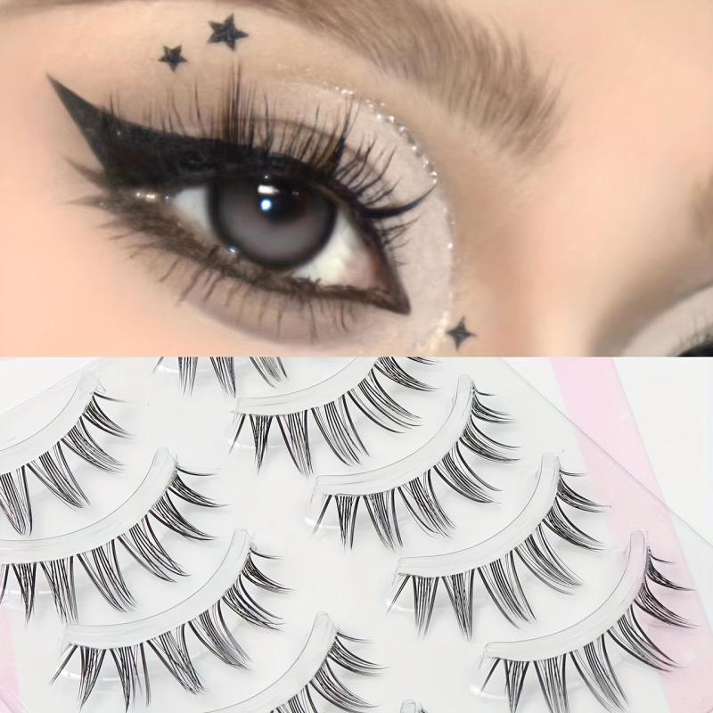5 Pairs Natural Style Beginner False Eyelashes Mink Hair Long Extension
