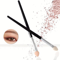 15pcs Rubber Cotton Eye Makeup Brushes with Two Sponge Applicator