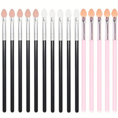 15pcs Rubber Cotton Eye Makeup Brushes with Two Sponge Applicator
