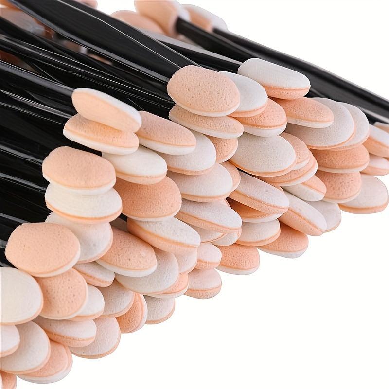 50Pcs Dual Sided Eyeshadow Brush Sponge Oval Makeup Applicator