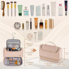 Large Hanging Toiletry Bag for Women and Men, Water-Resistant Travel Organizer