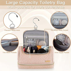 Large Hanging Toiletry Bag for Women and Men, Water-Resistant Travel Organizer
