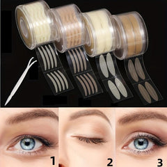 Eyelid Tape Stickers 600pcs Clear Beige Double Fold Eyelid Tape Eye Lid Strips