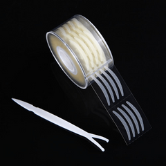 Eyelid Tape Stickers 600pcs Clear Beige Double Fold Eyelid Tape Eye Lid Strips