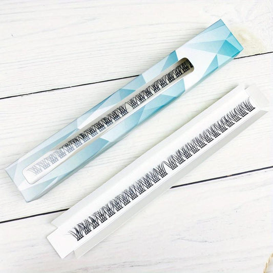 D Curling Lash Clusters Volume 100 Wispy Lashes DIY Use At Home 14mm