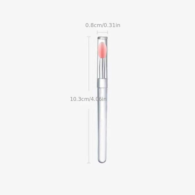 Portable Silicone Lip Brush Eye Shadow Brush with Cover