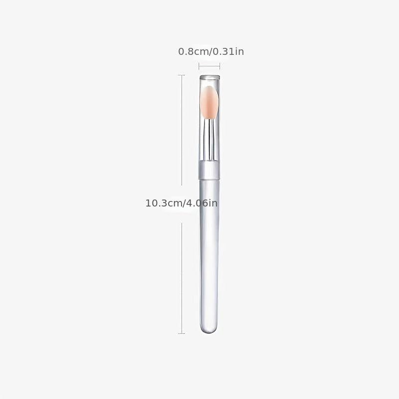 Portable Silicone Lip Brush Eye Shadow Brush with Cover