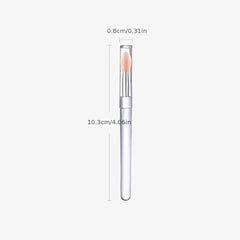 Portable Silicone Lip Brush Eye Shadow Brush with Cover