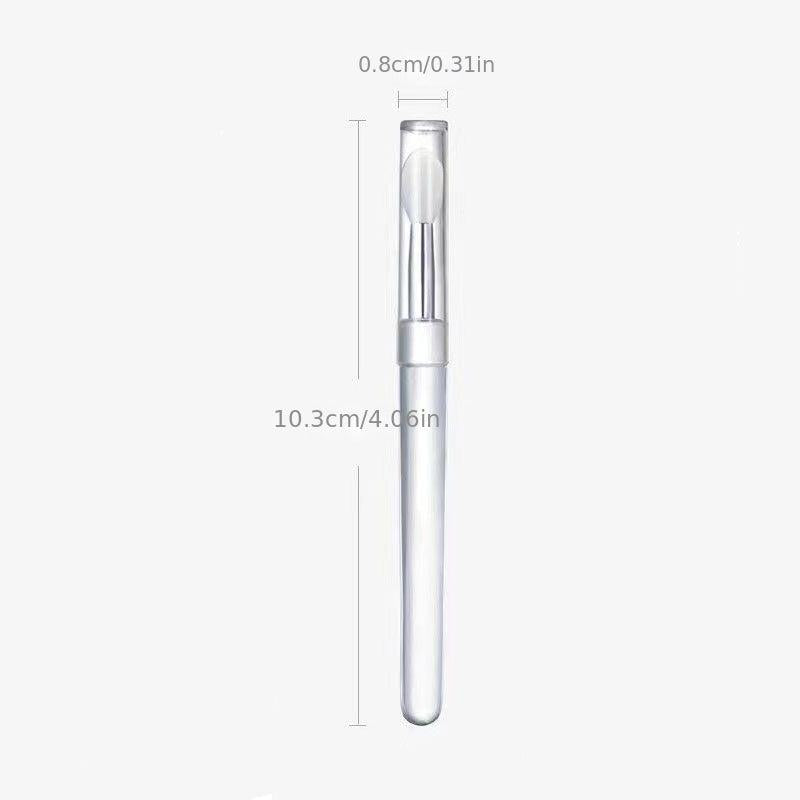 Portable Silicone Lip Brush Eye Shadow Brush with Cover
