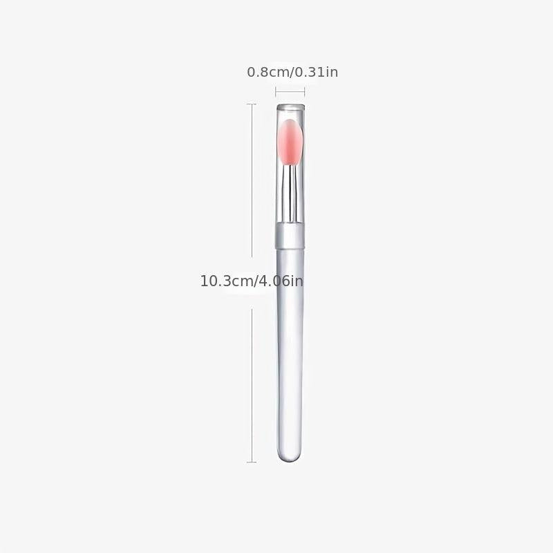 Portable Silicone Lip Brush Eye Shadow Brush with Cover