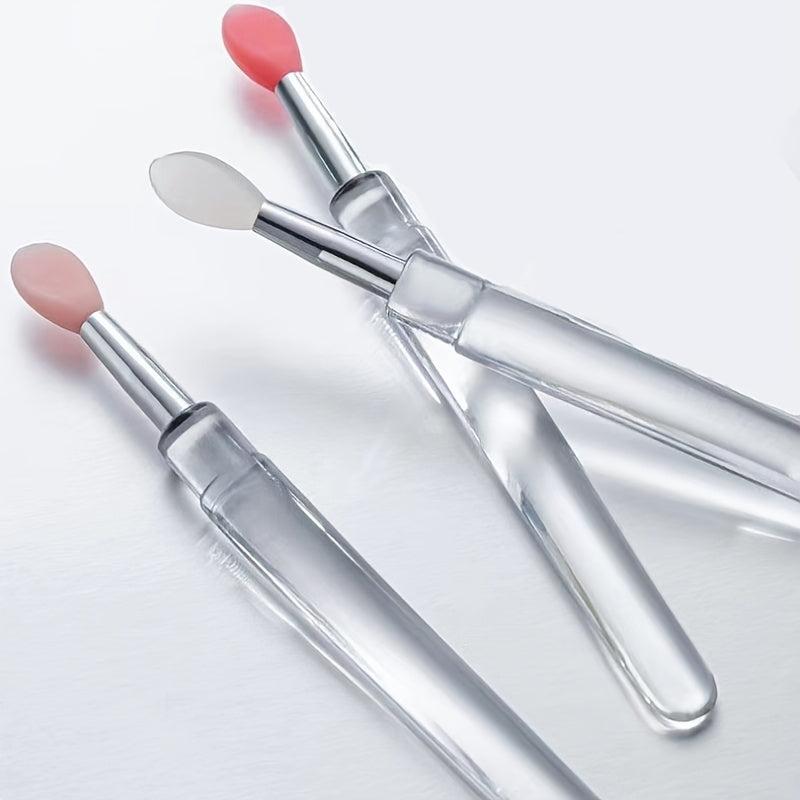 Portable Silicone Lip Brush Eye Shadow Brush with Cover